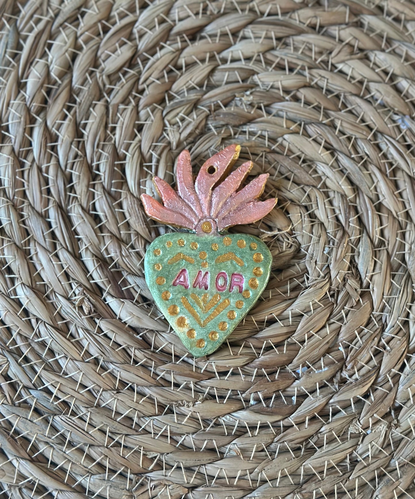 Cœur Ex-voto Artisanal 💚✨