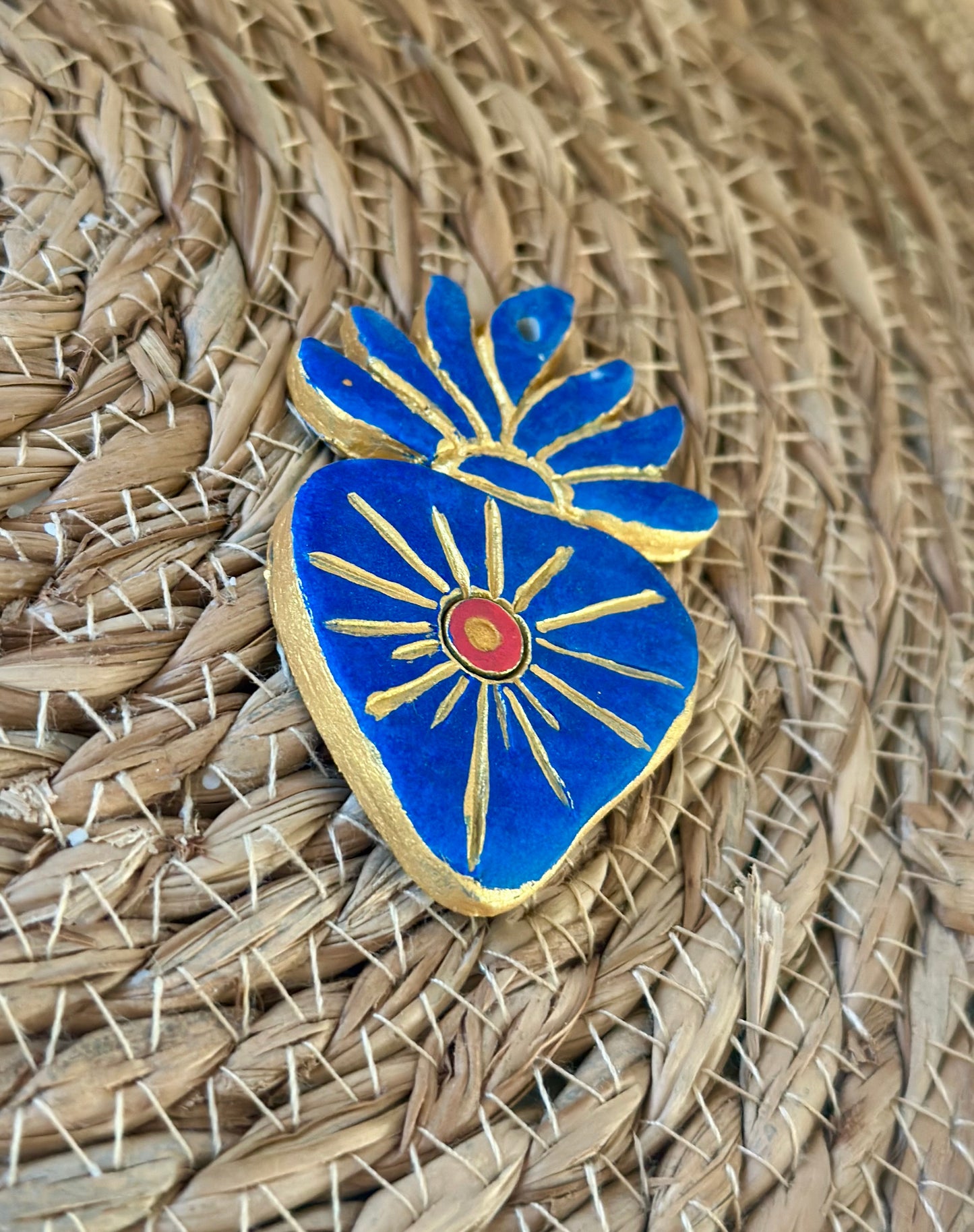 Cœur Ex-voto artisanal 💙