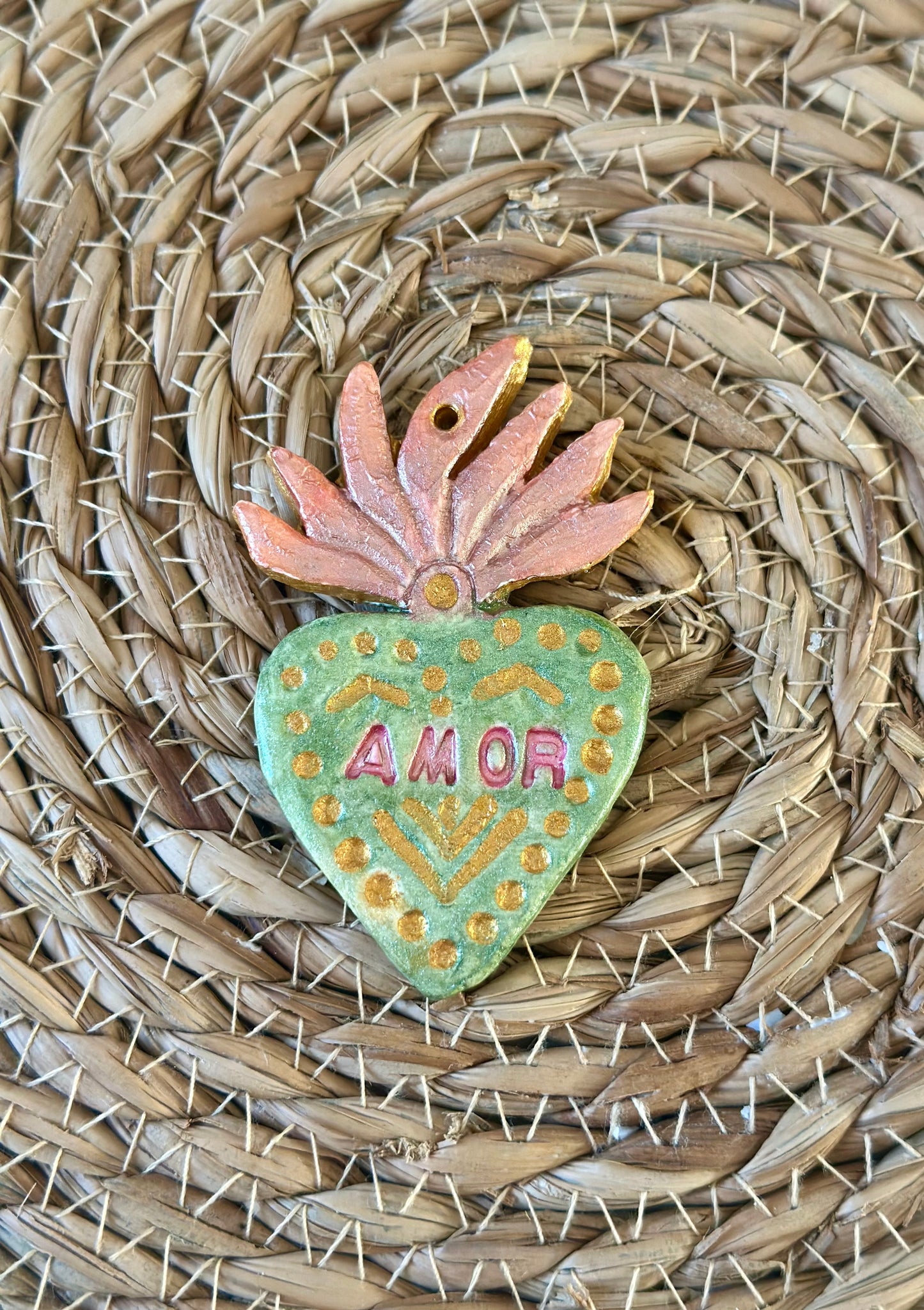 Cœur Ex-voto Artisanal 💚✨