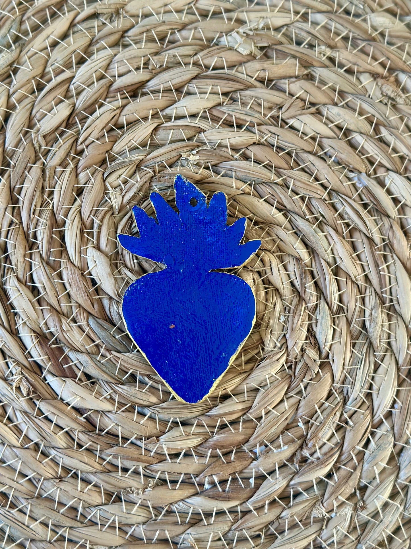 Cœur Ex-Voto Artisanal – Atelier Écume d’Or